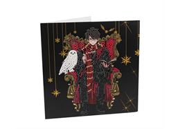 Harry & Hedwig, 18x18cm Crystal Art Card