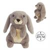 Hase Grau / Beige 23 cm sitzend