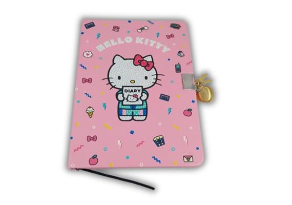 Hello Kitty & Diary, Crystal Art Tagebuch