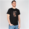 Herren T-Shirt Steinbock, schwarz, L