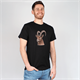 Herren T-Shirt Steinbock, schwarz, XL