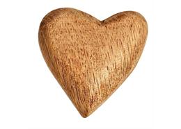 Herz aus Holz, natur, 5 x 5 x 2,5 cm