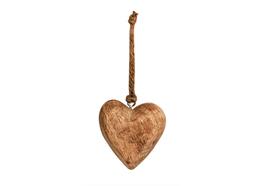 Herz aus Holz, natur, 7 x 7 x 3 cm