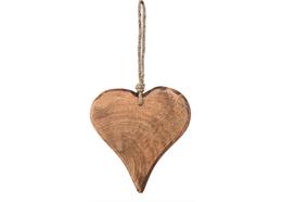 Herz aus Holz, nautur 15 cm