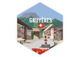 Hexagonsticker Gruyères