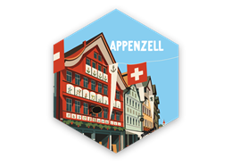 Hexagonsticker Hauptgasse Appenzell