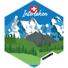 Hexagonsticker Interlaken Eiger, Mönch, Jungfrau