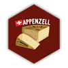 Hexagonsticker Käse - Appenzell
