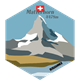 Hexagonsticker Matterhorn 4478m