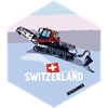 Hexagonsticker Pistenraupe - Switzerland