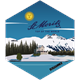 Hexagonsticker St. Moritz Landschaft