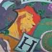 Hogwarts Wappen, Crystal Art Scroll 35x45cm | Bild 3