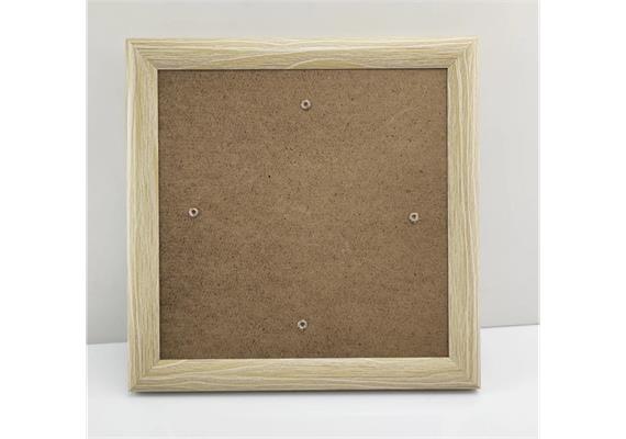 Holz-Effekt, 21x21cm Bilderrahmen für Crystal Art Karten
