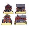 Holz Häuser Chalet Sommer, 4 assortiert