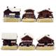 Holz Häuser Chalet Winter, 6 assortiert