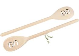 Holz Kochlöffel Buche 30cm - Geburtstagszahl 60