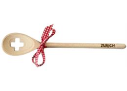 Holz Kochlöffel Buche 30cm mit Schleife - Schweizerkreuz Zürich