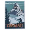 Holz Magnet Zermatt 90x65mm