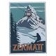 Holz Magnet Zermatt 90x65mm