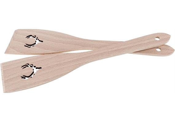Holz Pfannenwender Buche 30cm - Geweih