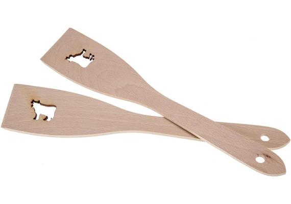 Holz Pfannenwender Buche 30cm - Kuh
