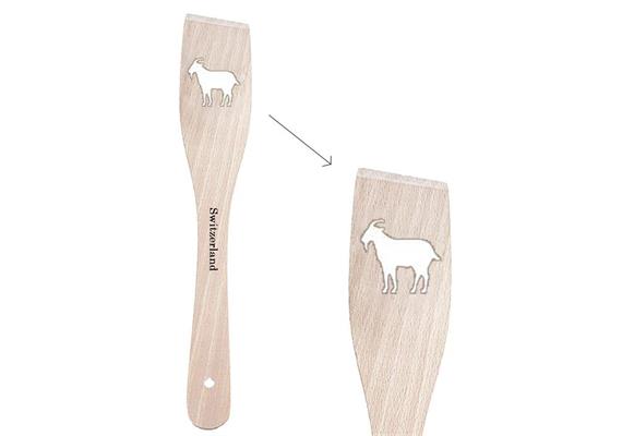 Holz Pfannenwender Switzerland u. Steinbock