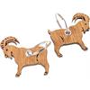 Holz Schlüsselanhänger FSC Eiche geölt - Steinbock
