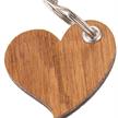 Holz Schlüsselanhänger Herz aus Eiche Laserschnitt, geölt 5 mm | Bild 2