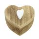 Holz Teebox mit Herz 10.5 x 11.5 cm