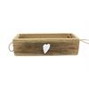 Holz Teebox mit Herz, 29 x 12 cm