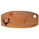 Holzbrett rustikal Hirsch mit Savognin Gravur, Erle 34-38 cm geölt