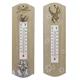 Holzthermometer mit Hirsch und Edelweiss, 25 cm, 2 assoriert