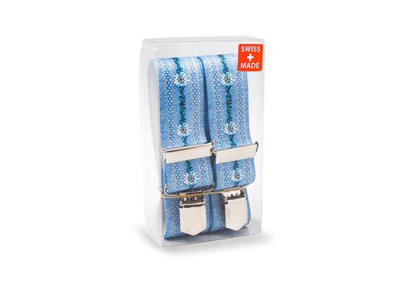 Hosenträger Erw. Ethno blau, Swiss made