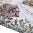 Igel & Rotkehlchen, 18x18cm Crystal Art Card | Bild 3