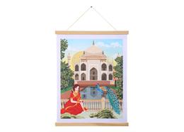 India, Crystal Art Scroll 35x45cm