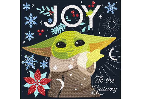 Joy to the Galaxy, Karte 18x18cm Crystal Art