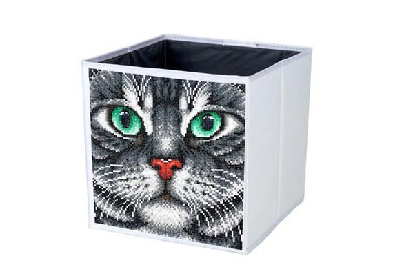 Katze Faltbare Aufbewahrungsbox Crystal Art 30x30cm