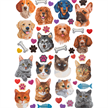 Katze & Hund, 4x A4-Set Crystal Art Aufkleber | Bild 2