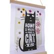 Katze zu Hause, Mini Crystal Art Scroll Kit 20x30cm | Bild 2