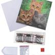 Katzen, 18x18cm Crystal Art Card | Bild 4