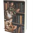 Katzen in der Bibliothek, Crystal Art Notizbuch 18x26cm | Bild 2