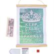 Keep Calm & Sparkle, 20x30cm Mini Crystal Art Scroll Kit | Bild 4
