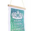 Keep Calm & Sparkle, 20x30cm Mini Crystal Art Scroll Kit | Bild 2