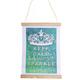 Keep Calm & Sparkle, Mini Crystal Art Scroll Kit 20x30cm