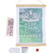 Keep Calm & Sparkle, Mini Crystal Art Scroll Kit 20x30cm | Bild 4