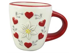 Keramik Espresso Tasse Edelweiss