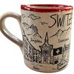 Keramik Tasse Switzerland mit Städte | Bild 3