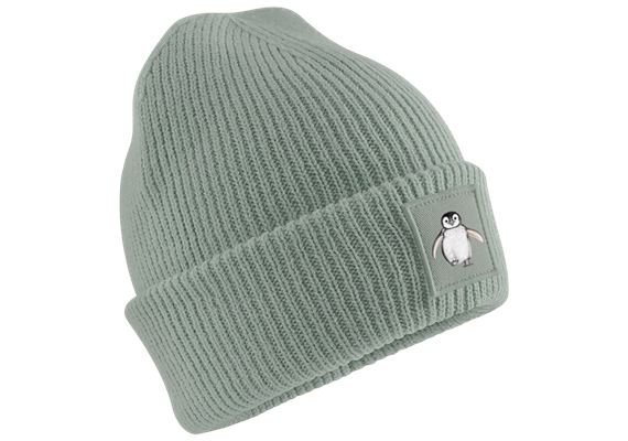 Kindermütze Pingu grün