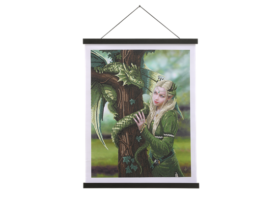 Kindred Spirits, Crystal Art Scroll 35x45cm