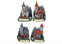 Kirchen Sommer mit Bergen, 4 assortiert